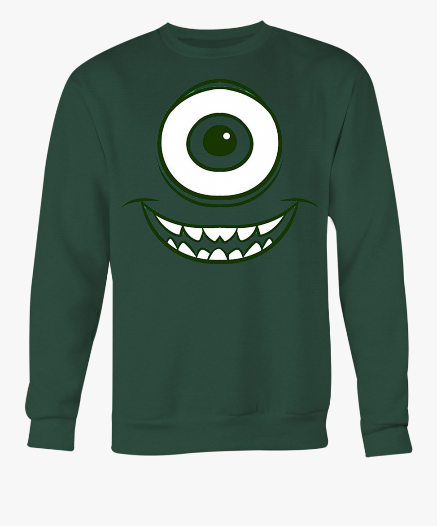 Monsters Inc Mike Wazowski T-shirt - Long-sleeved T-shirt, Transparent Clipart