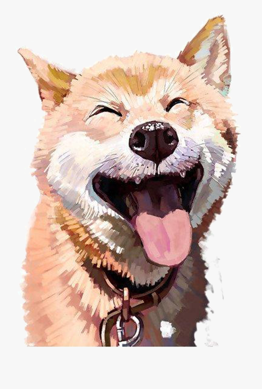 Laughing Dog Png, Transparent Clipart