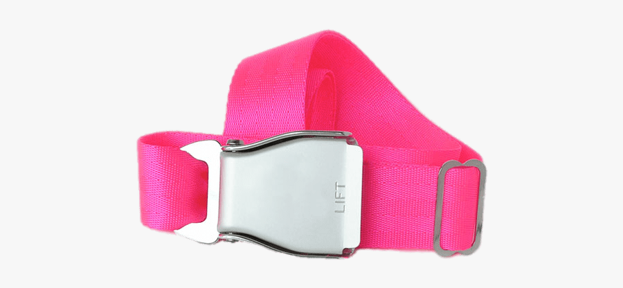 Airplane Seat Belt Neon Pink - Belt, Transparent Clipart