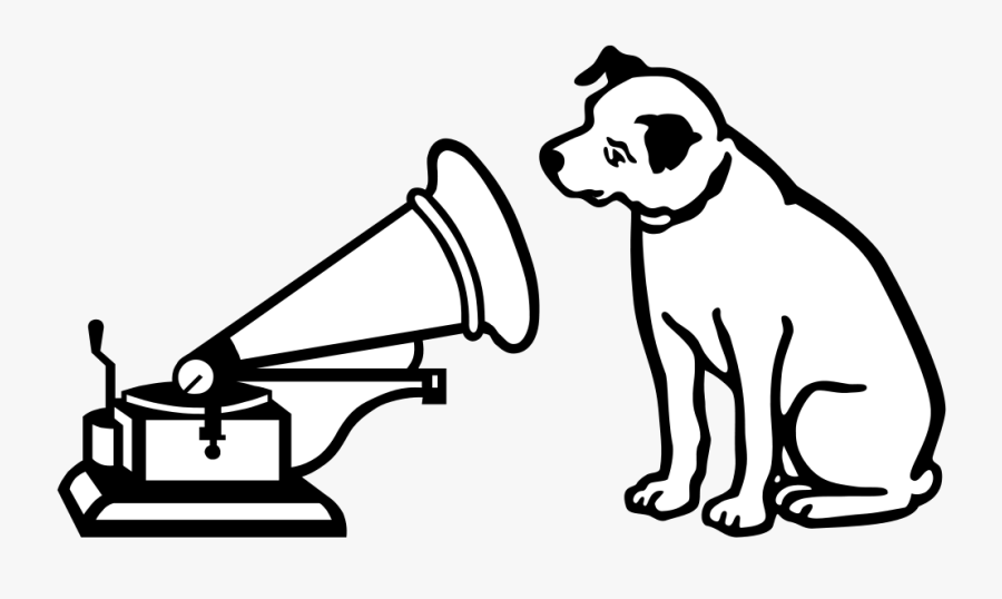 Hmv Logo Dog Clip Arts - Rca Dog Logo, Transparent Clipart