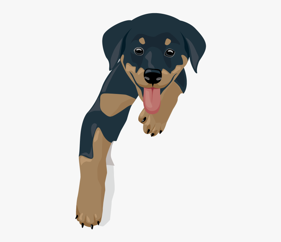 Dog Clipart Kawaii - Kawaii Rottweiler, Transparent Clipart