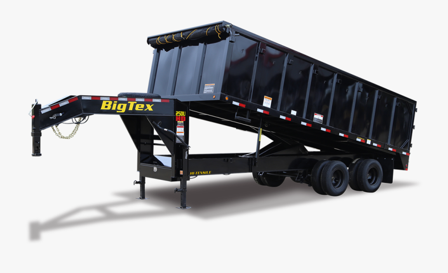 25du - Gooseneck Trailer Dump Trailer, Transparent Clipart