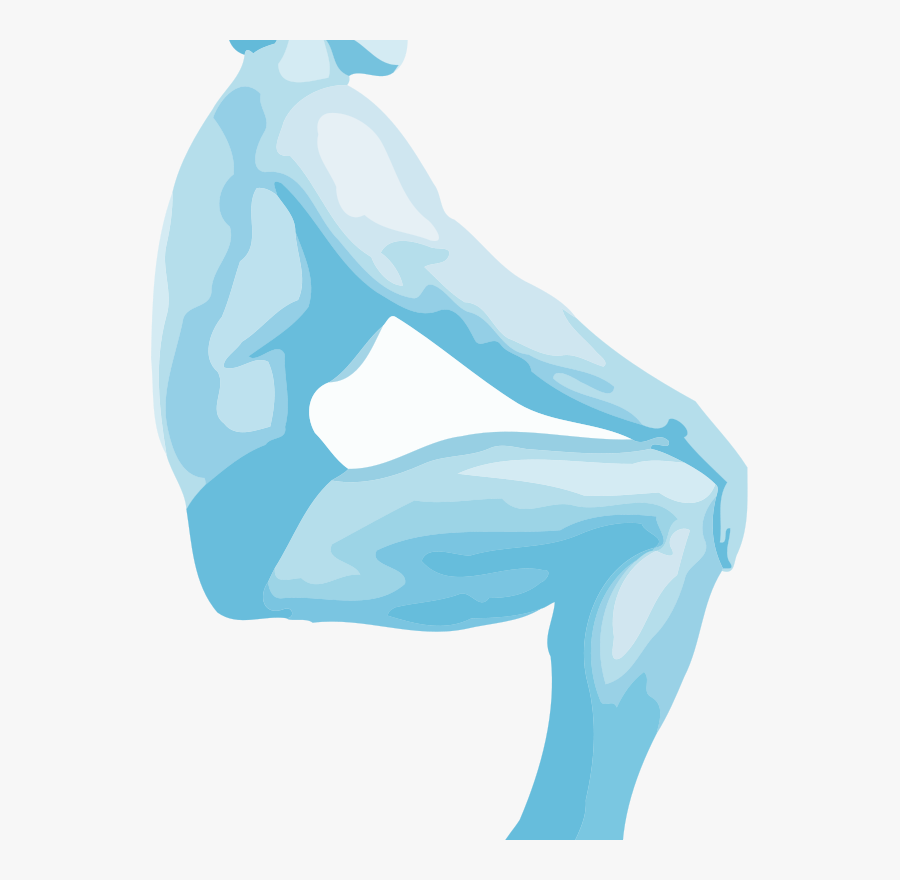 Posing Bodybuilder - Sitting Body, Transparent Clipart