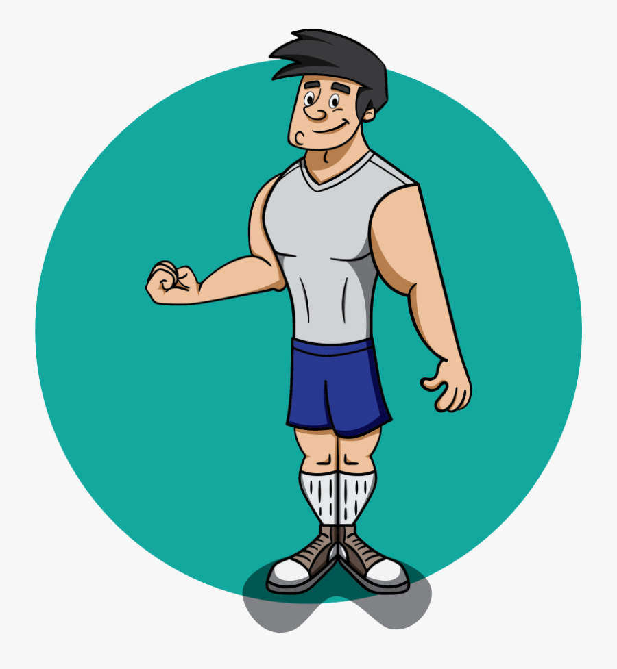 Bodybuilding - Cartoon, Transparent Clipart