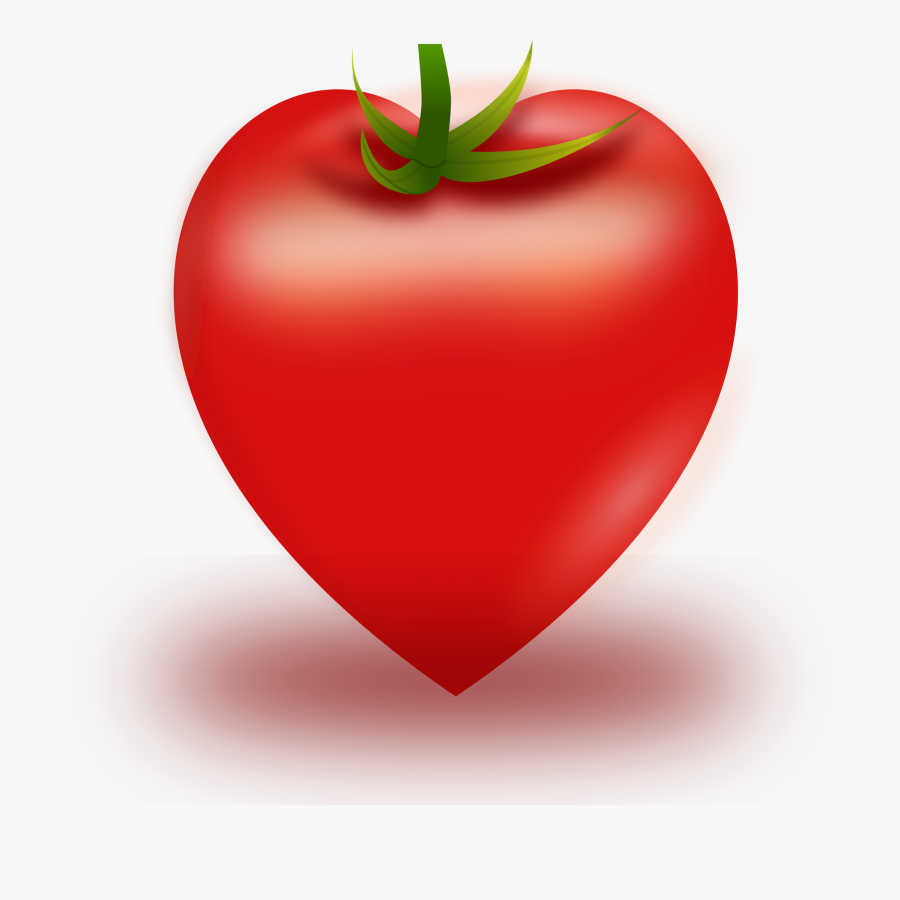 Transparent Clipart Tomatoes - Tomato Heart Shape Vector, Transparent Clipart