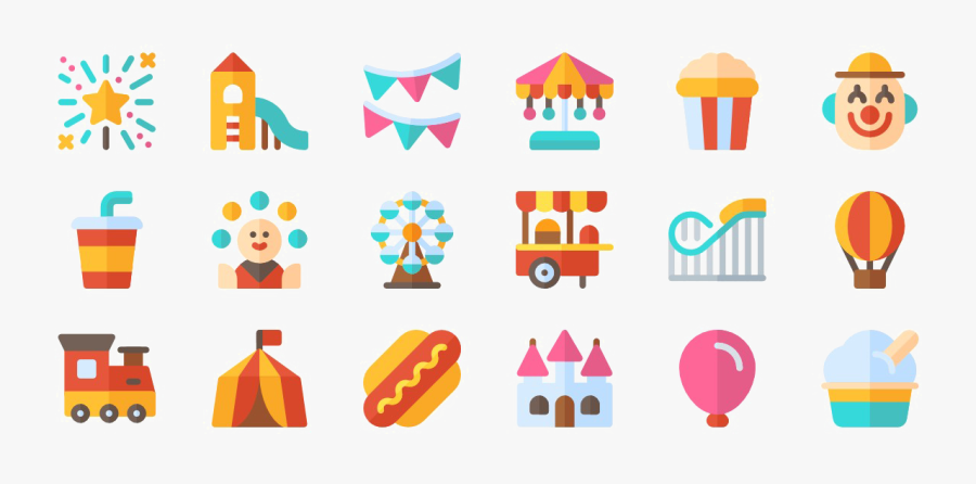 Amusement Park Png Image, Transparent Clipart