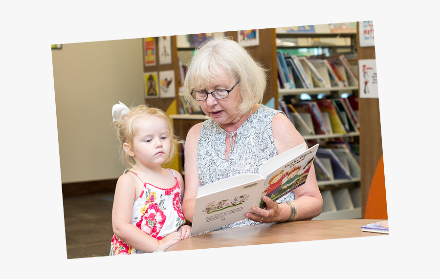 Grandmother Reading With Child - Learning, Transparent Clipart