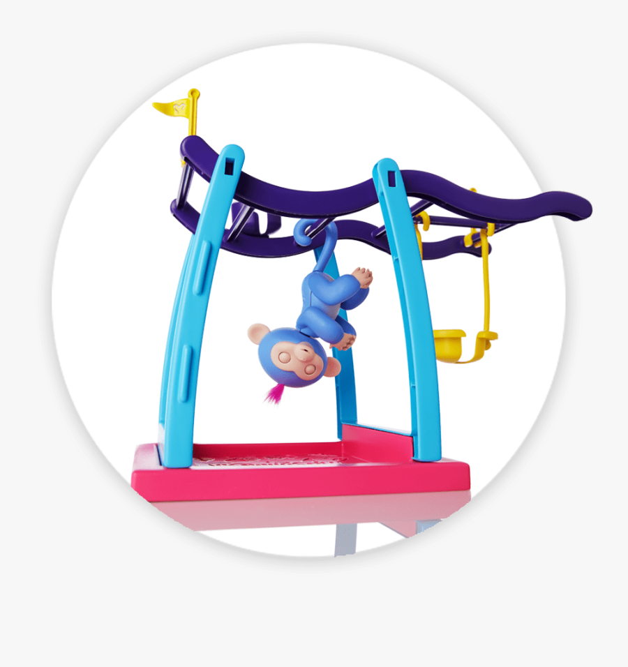 Fingerlings Monkey Playsets Monkey Bars And Swing - Fingerlings Leke, Transparent Clipart