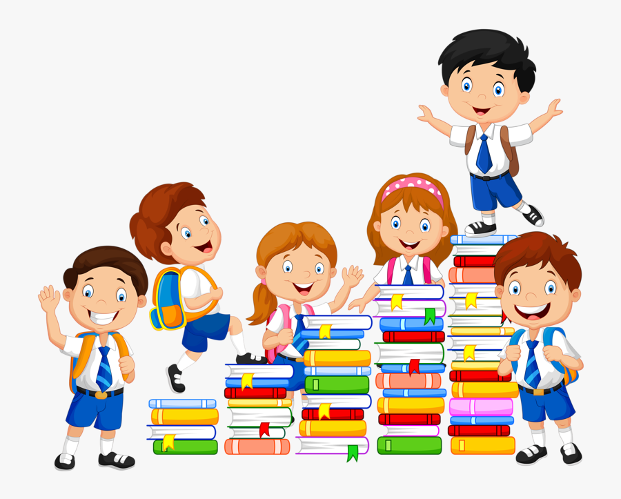 Students And Book Clipart, Transparent Clipart
