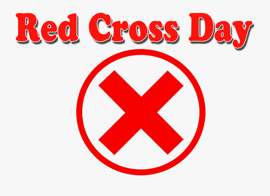 Red Cross Day Png Background - Circle, Transparent Clipart