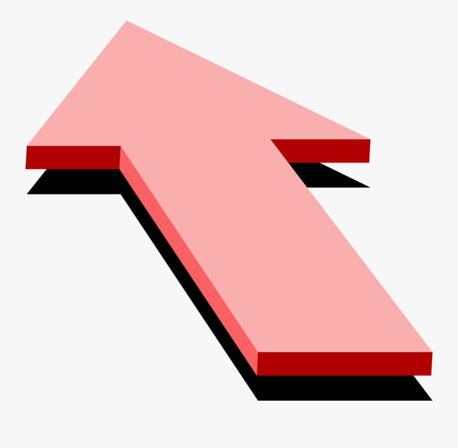 Arrow Red Free Stock Photo Illustration Of A Pink Up - Clip Art, Transparent Clipart