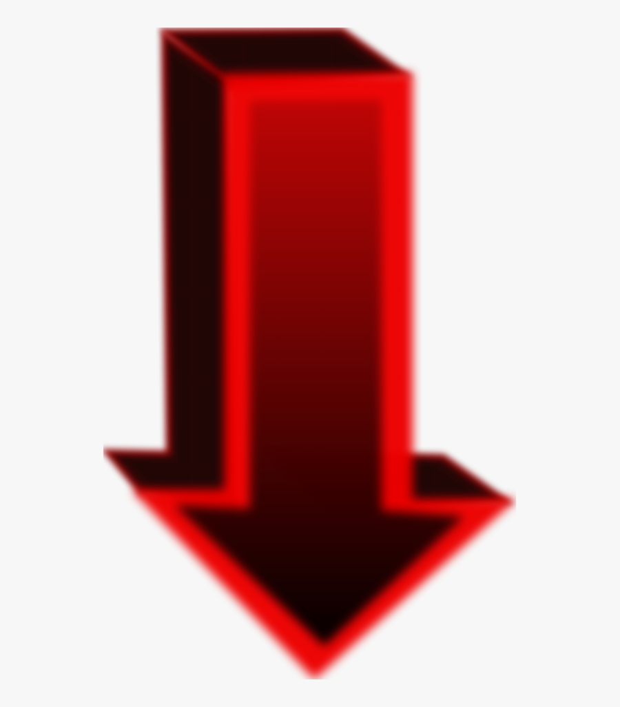 Cubic Arrow Pointing Down - Draw A Pointing Arrow, Transparent Clipart