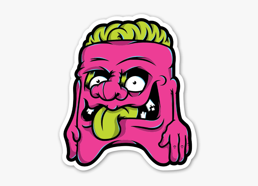 Baker Dangerbrain Weird Dude Sticker - Weird Png, Transparent Clipart