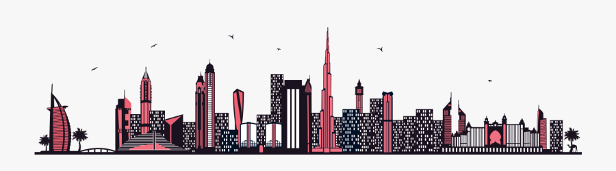 Airbnb Property Management Services - Dubai Skyline Transparent, Transparent Clipart