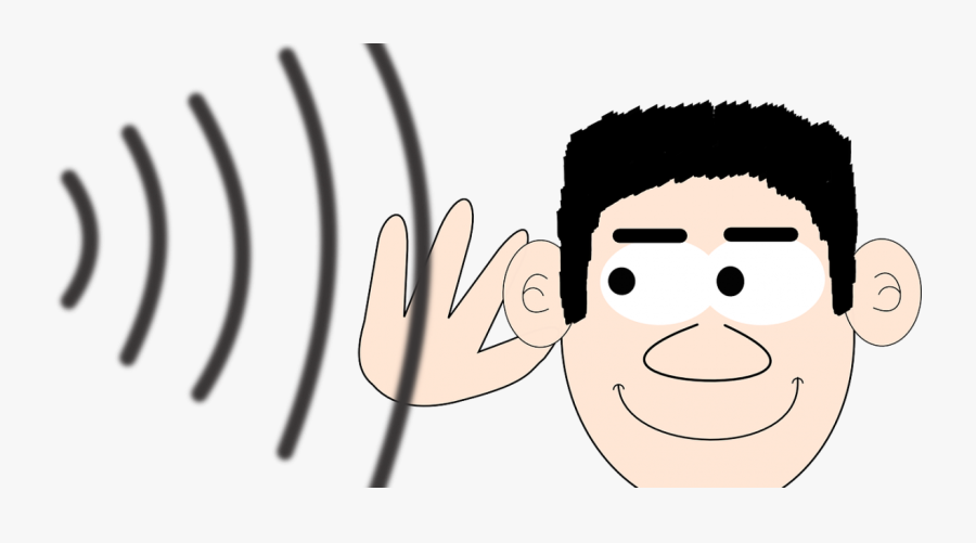 Ear Sound Waves Clipart, Transparent Clipart