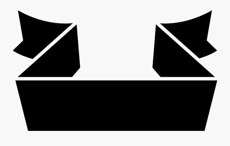 Ribbon Design Banner - Faixa Para Nome Preta, Transparent Clipart