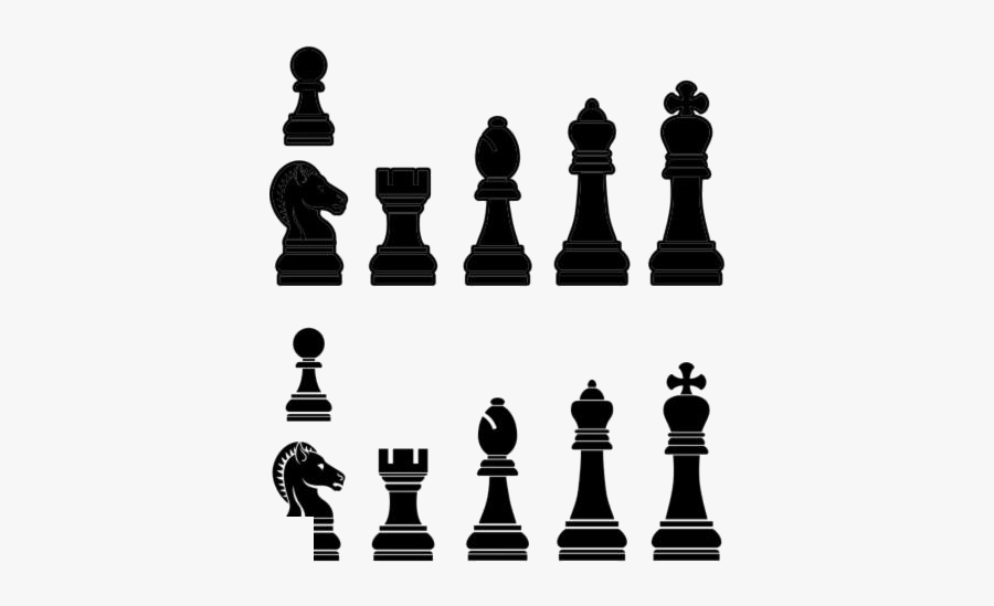 Transparent Chess Pieces Png Image - 2d Complete Chess Piece, Transparent Clipart