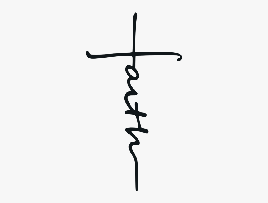 Faith With Cross, Transparent Clipart