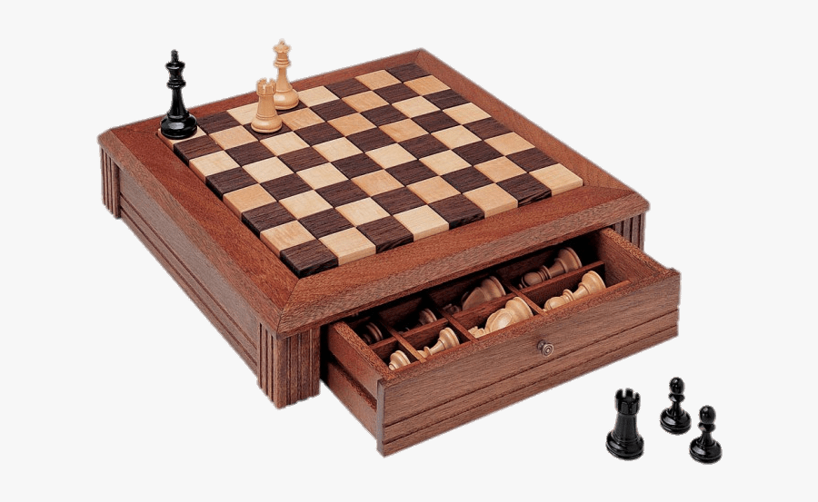 Chessboard With Drawer - Chess Boards With Drawer, Transparent Clipart