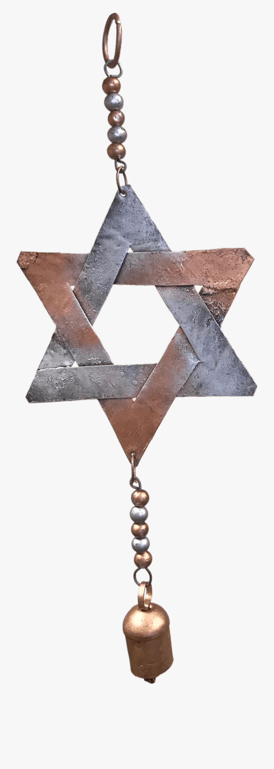 Star Of David Chime Sukkah Decoration From The Sukkah - Triangle, Transparent Clipart