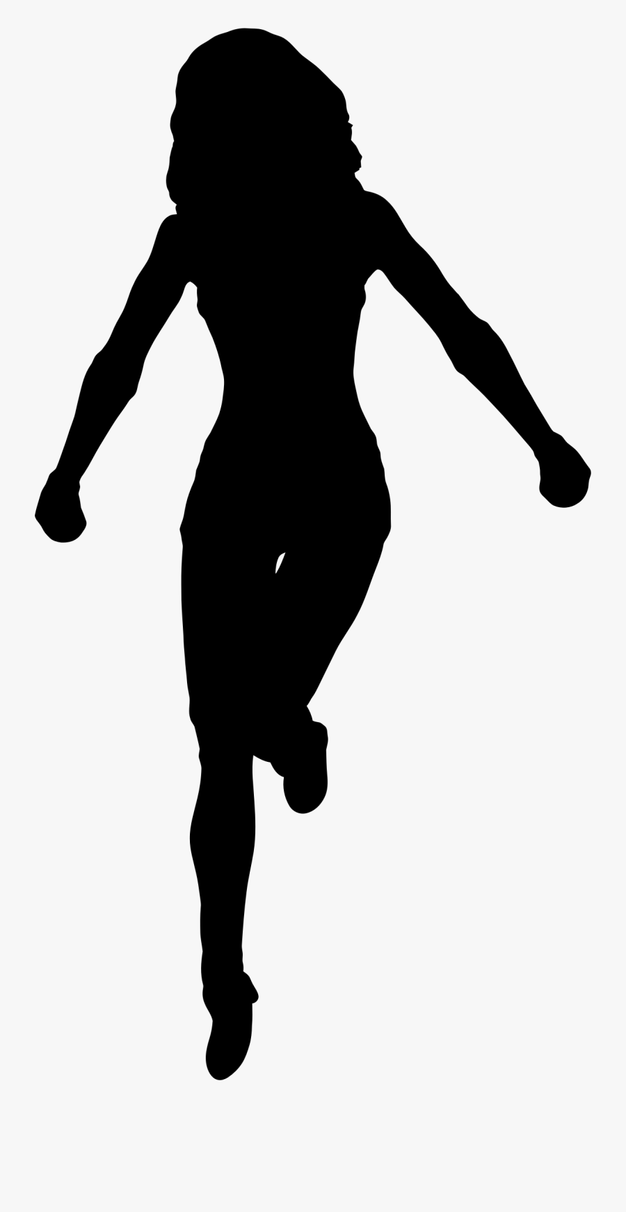 Silhouette Royalty-free Female Clip Art - Woman Human Silhouette Png, Transparent Clipart