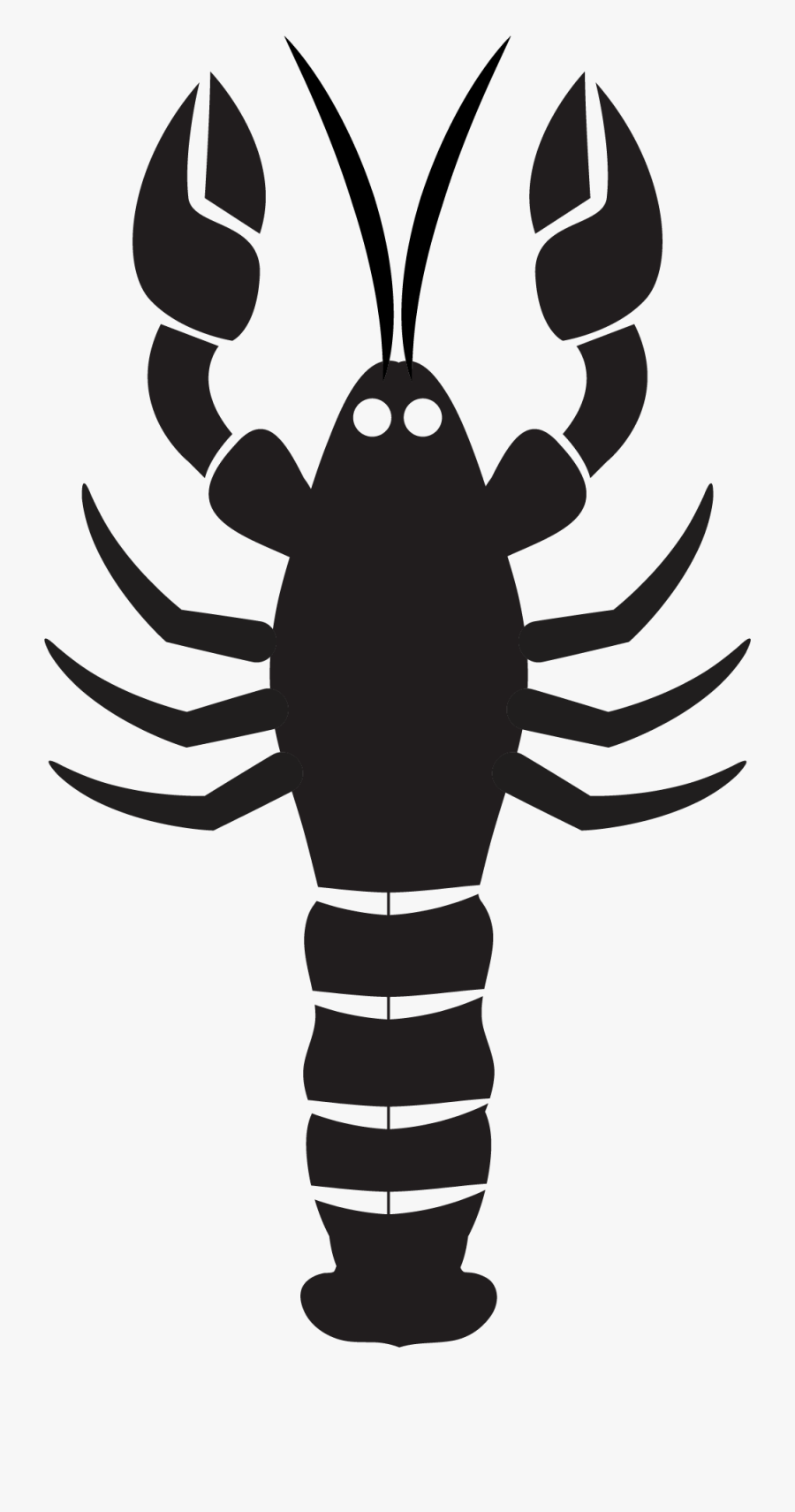 Lobster Mussel Seafood - Lobster Silhouette Png, Transparent Clipart