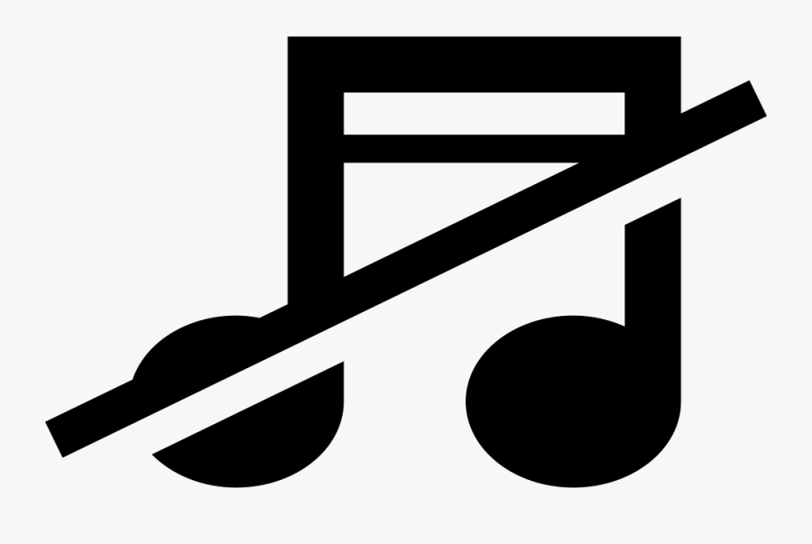 No Of Musical Note - No Music Symbol Png, Transparent Clipart