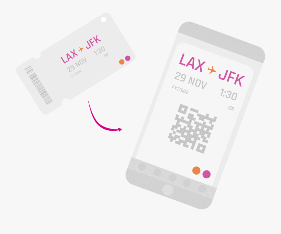 Turn Flight Boarding Passes Into Mobile Passbooks For - Boarding Pass Passbook, Transparent Clipart