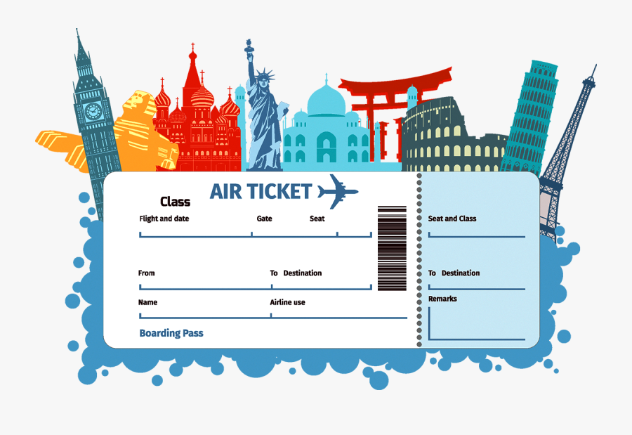 Clipart Airplane Ticket, Transparent Clipart