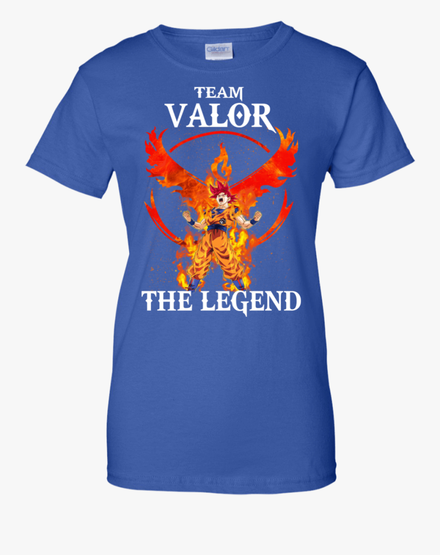 Clip Art Goku Team Valor The - T-shirt, Transparent Clipart