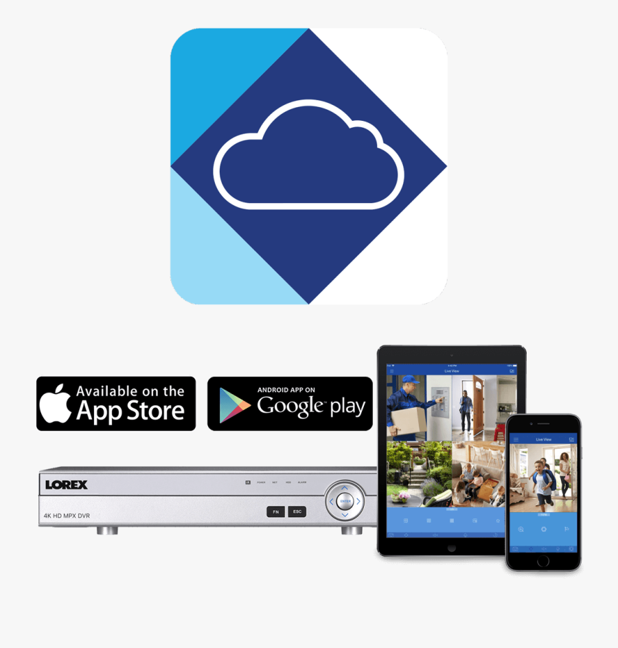 Lorex Cloud Connectivity Enables You To Access Your - Available On The App Store, Transparent Clipart