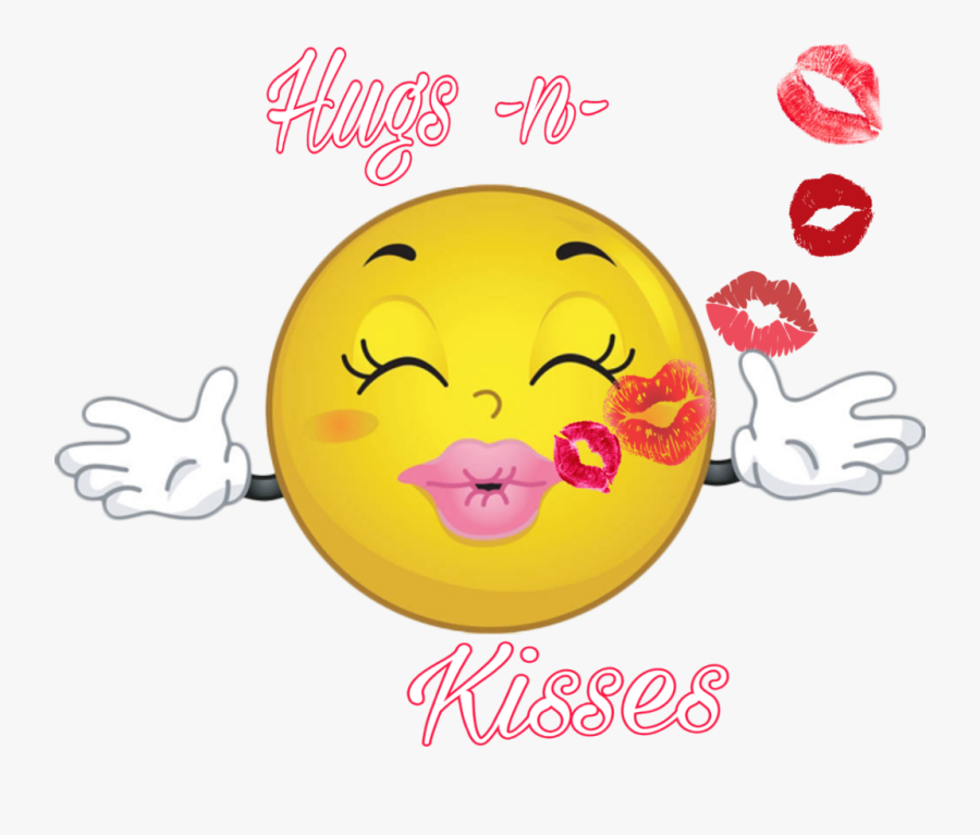 #hugs #kisses #smiley - Kisses Smiley, Transparent Clipart