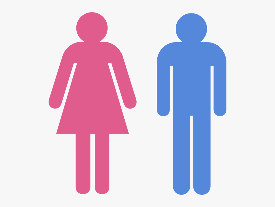 Guy And Girl Symbol, Transparent Clipart