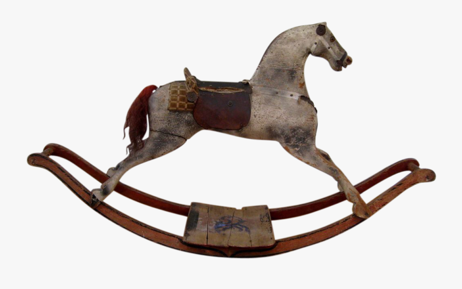 Antique Carved Rocking Horse C - 18th Century Rocking Horse Toy, Transparent Clipart