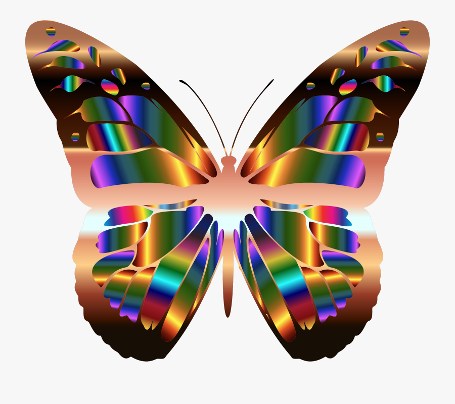 This Free Icons Png Design Of Iridescent Monarch Butterfly - Transparent Background Butterfly Butterfly Icon Transparent, Transparent Clipart