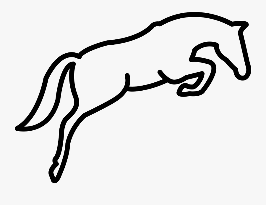 Dutch Warmblood Show Jumping Equestrian Clip Art - Easy Horse Jumping Drawing, Transparent Clipart
