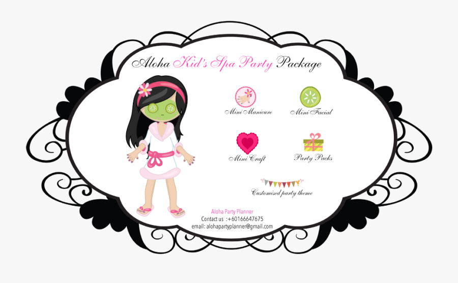 Aloha Kid"s Spa Party Package - Kids Transparent Spa, Transparent Clipart