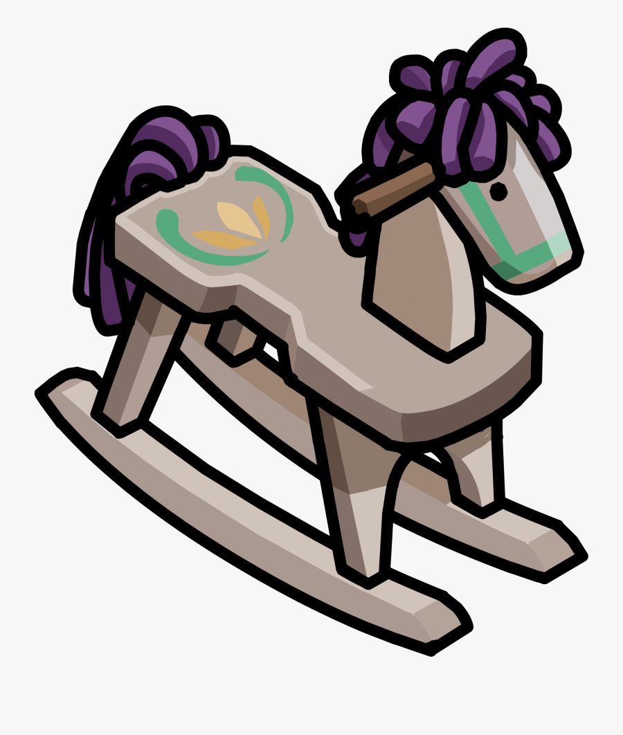 Painted Rocking Horse, Transparent Clipart