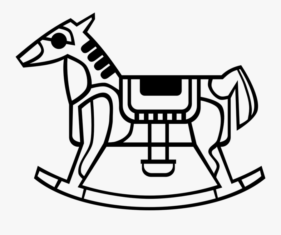 Rocking Horse Image 17, Buy Clip Art - Outline Picture Of Toy, Transparent Clipart
