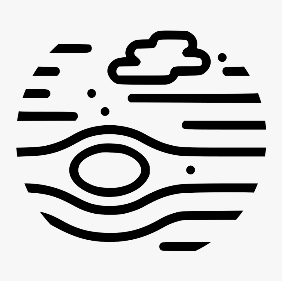 Planet Obstacle Jupiter2 Package Icon - Jupiter Image Outline, Transparent Clipart