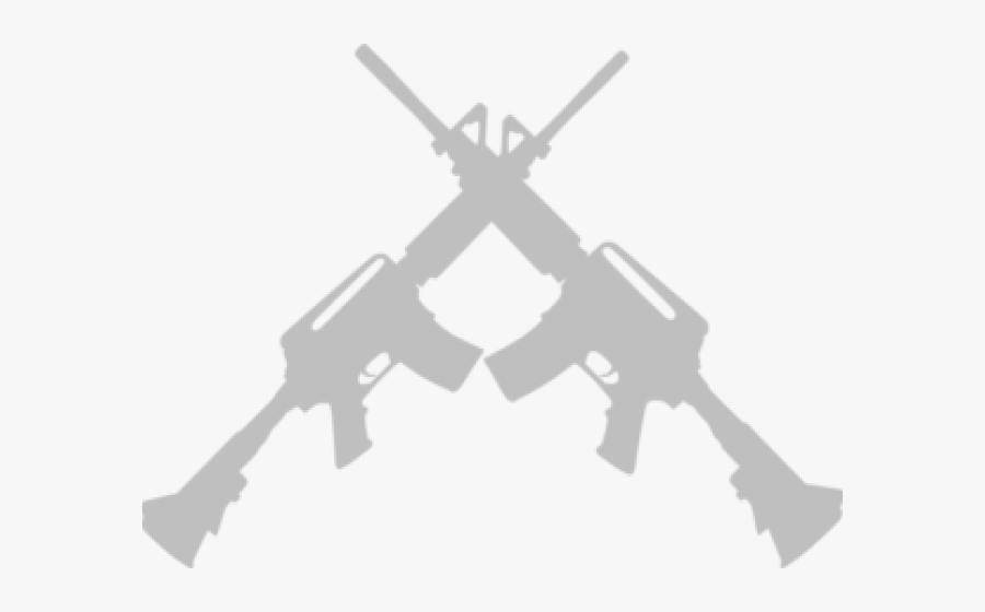 Ar-15 Cliparts - Crossed Guns Png, Transparent Clipart