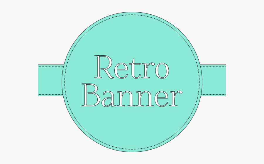 Retro Banner Cliparts - Triratna, Transparent Clipart