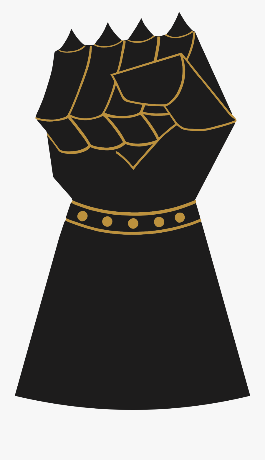 Dime Clipart - Gauntlet Fist, Transparent Clipart