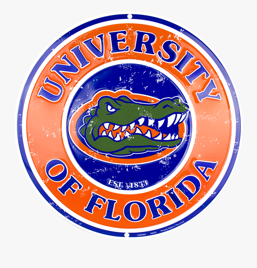 Florida Gators Circle Sign - Florida Gators, Transparent Clipart