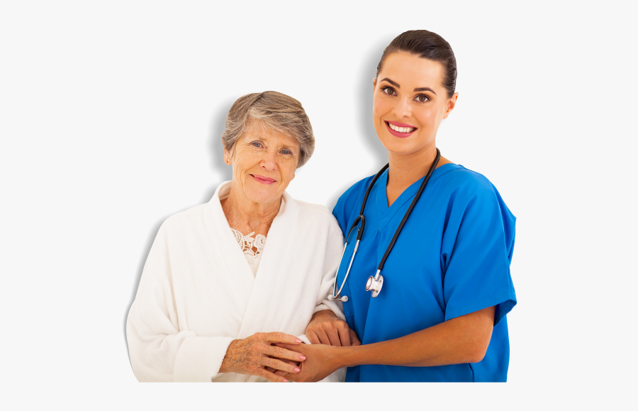 Home Nurse Png - Elderly And Nurse Png, Transparent Clipart