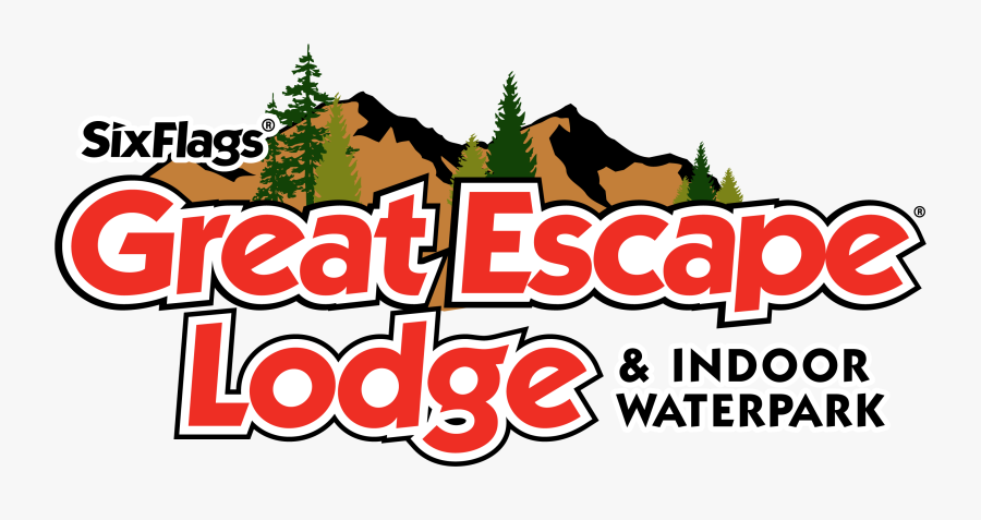 Six Flags Great Escape Lodge & Indoor Waterpark - Six Flags Great Escape Logo, Transparent Clipart