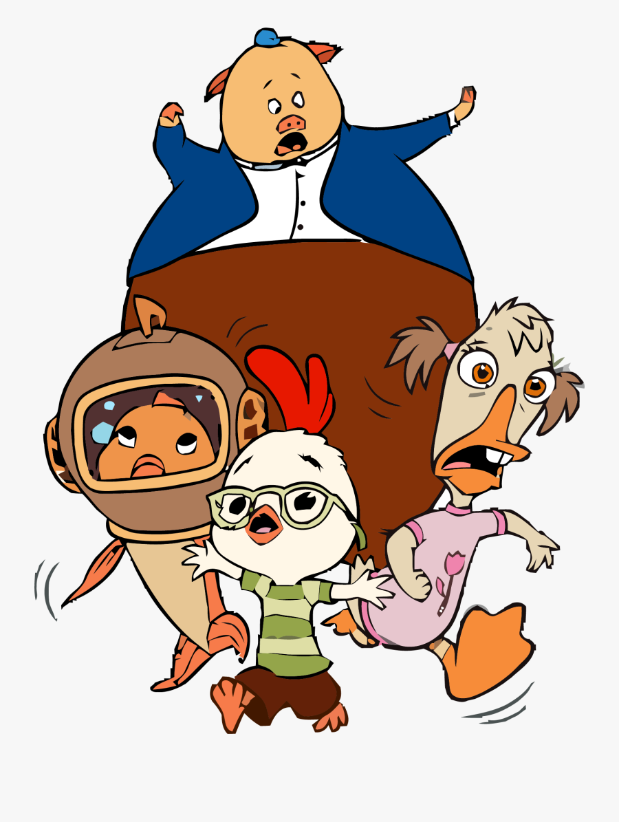 Chicken Little Escape Clipart Png - Chicken Little Y Sus Amigos, Transparent Clipart