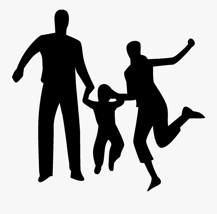 Family Silhouettes Png - Family Vector Png, Transparent Clipart