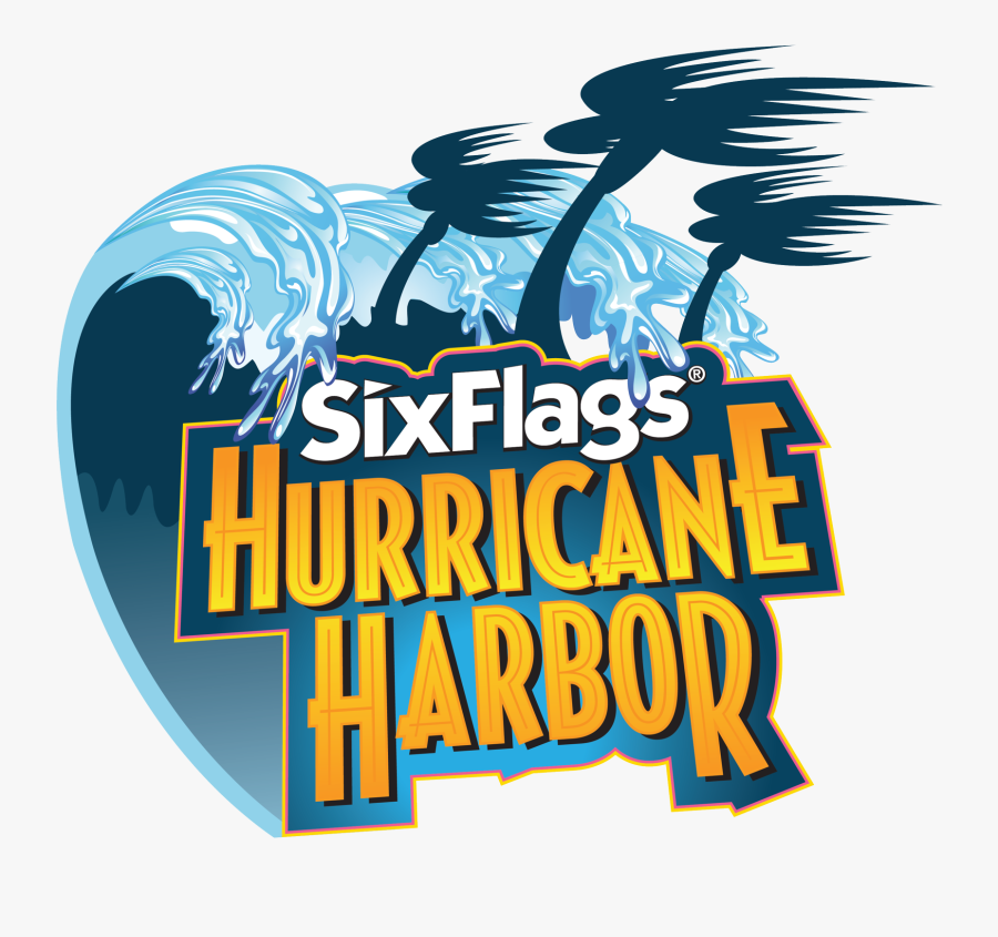 Six Flags Hurricane Harbor Logo, Transparent Clipart