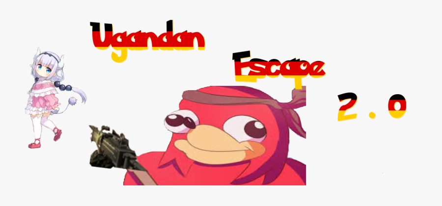 [ze] Ugandan Escape - Cartoon, Transparent Clipart